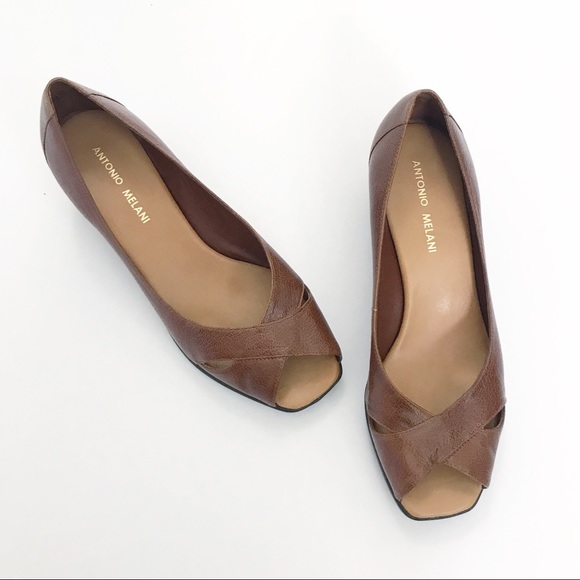 Antonio Melani Leather Wedges - Picture 3 of 6